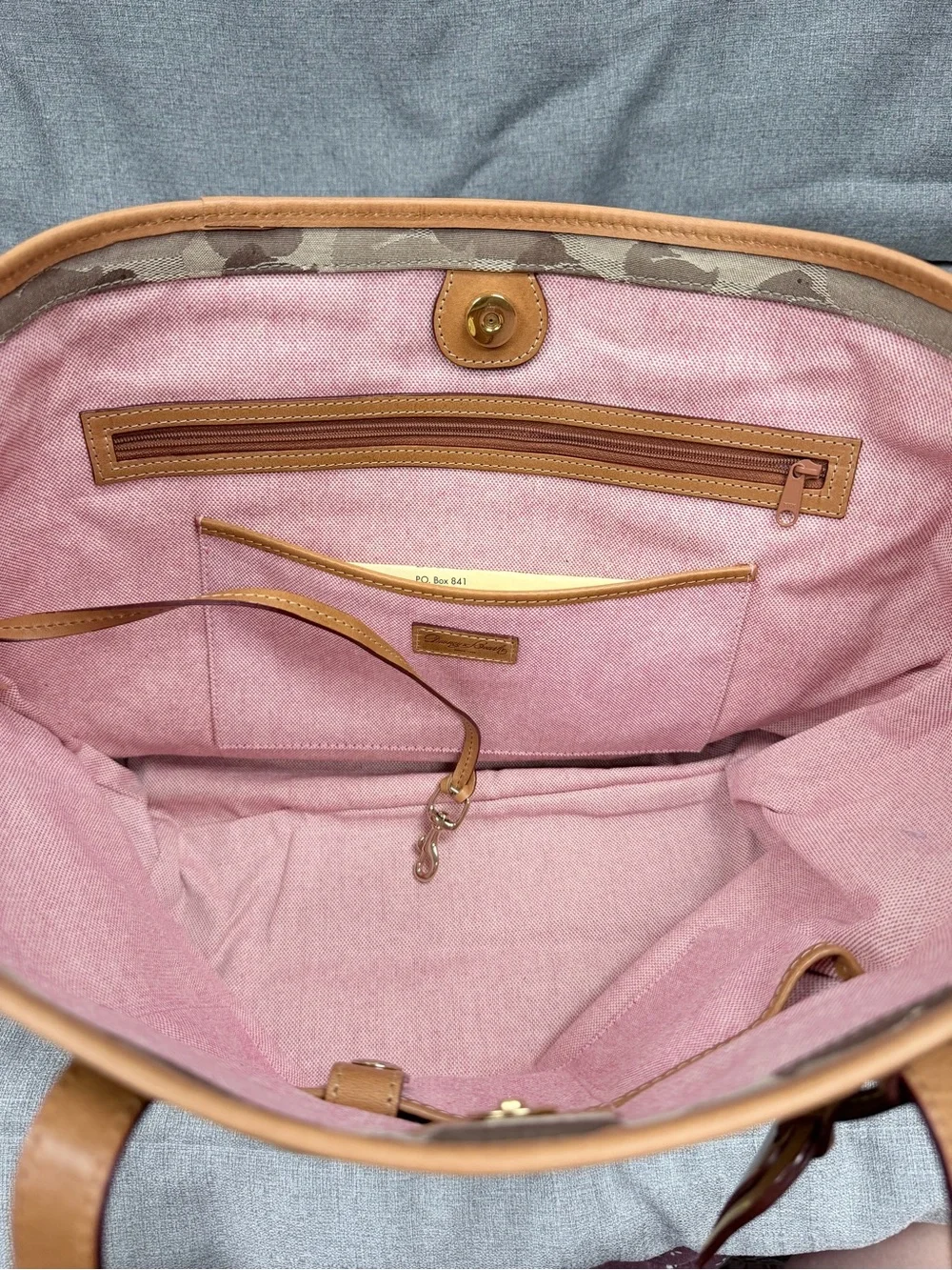 Dooney & Bourke Brown and Tan Signature Tote